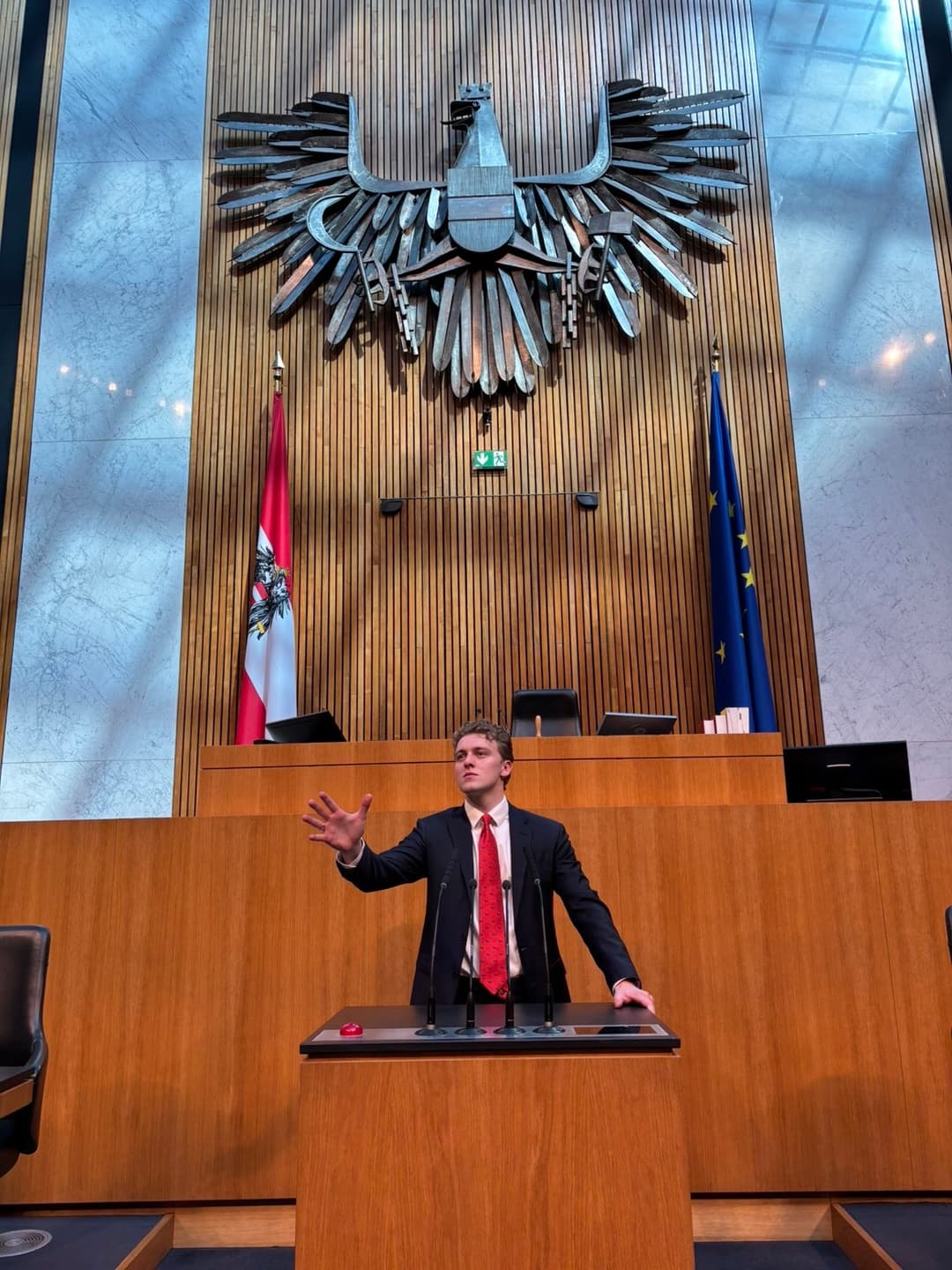 Ferdinand at the Austrian Nationalrat